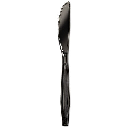 Disposable Knife, Black, Heavy, PK1000