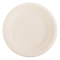 Bagasse PFAS-Free Dinnerware, Plate, 6" dia, Tan, PK1000
