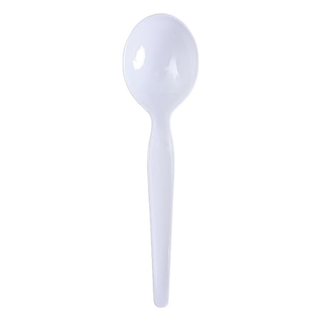 Disposable Soup Spoon, WH, Heavy, PK1000