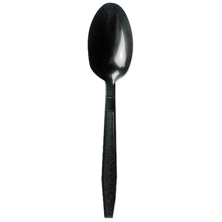 Disposable Spoon, Black, Heavy, PK1000