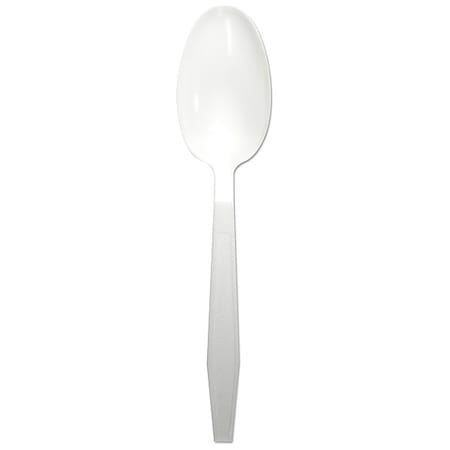 Disposable Spoon, White, Heavy, PK1000