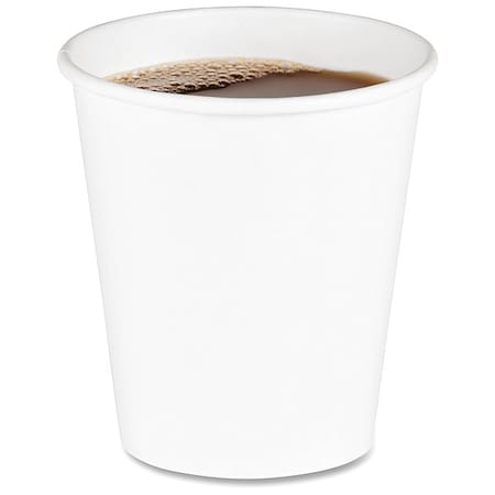 Paper Hot Cups, 10 oz, White, PK1000