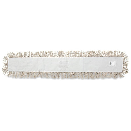 48 in L Cut-End Dust Mop, White, Cotton