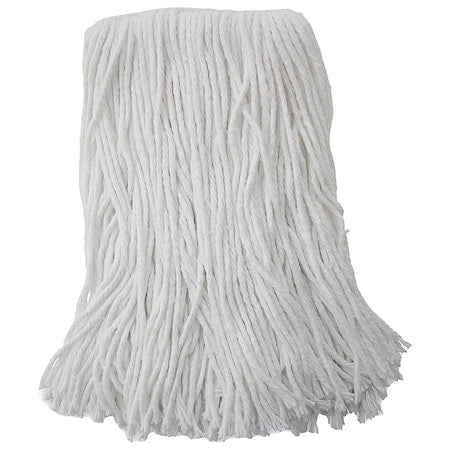 1.25 in Cut-End Wet Mop, White, Rayon, PK12, UNS 2016R
