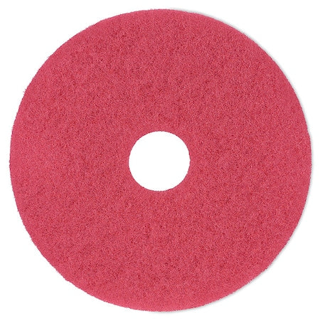 Buffing Floor Pads, 16", Red, PK5