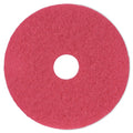 Buffing Floor Pads, 17", Red, PK5