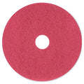 Floor Pads, Buffing, 20in, Red, PK5