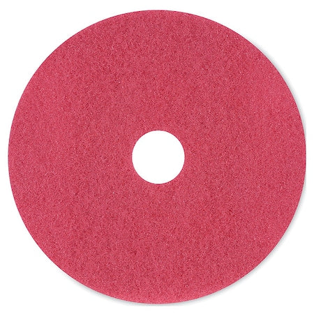 Floor Pads, Buffing, 20in, Red, PK5