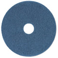 Scrubbing Floor Pads, 20", Blue, PK5