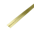 Piano Hinge, Steel, Full Surface Mounting, 2 in Leaf W x 72 in Leaf H, Bright Brass
