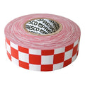 Flagging Tape, No Legend, Red/White, 1 3/16 in Wide x 300 ft Length, Vinyl, 2 mil