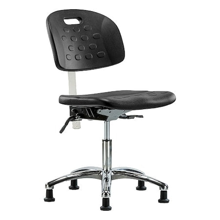 ESD Task Chair, No Arms, 17-3/4" to 23" Height, Black