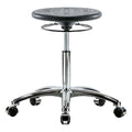 Stool, Polyurethane, Black, 19 1/4 in to 27 in Seat Height