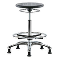 Cleanroom Stool, Polyurethane, Black, 23 1/2 in to 33 1/2 in Seat Height