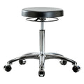 Poly Med Bench Stool, Chrm, Casters, CL10