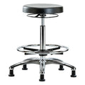 Poly Hi Bench Stool, Chrm CF Glides, CL10