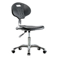 Erie Poly Clean Room Chair, No Arms, 16-1/2" to 21-3/4" Height, Black