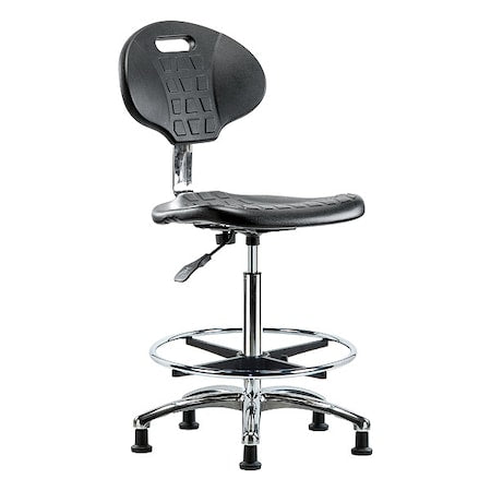 ESD Task Chair, No Arms, 23-1/2" to 33-1/2" Height, Black