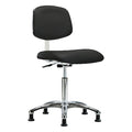Clean Room Chair Ergonomic Chair, 21-1/2" to 29" Height, Vinyl, Black