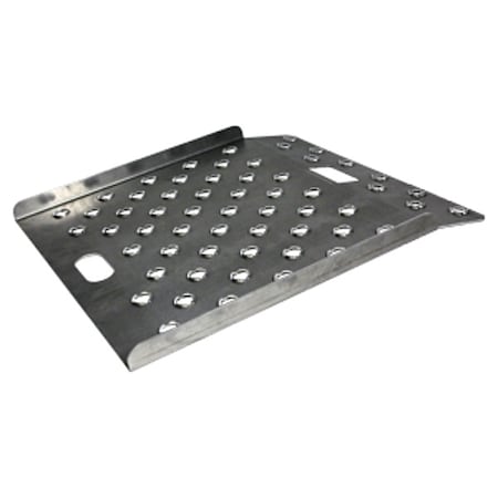 Curb Ramp, Aluminum, 27 In. W, 36 In. L
