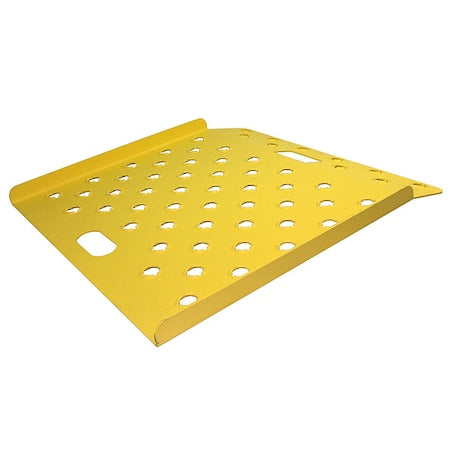 Curb Ramp, Alum., Yellow, 30 In. W, 30 In. L