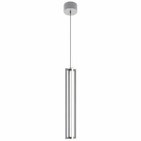 LEDPendant, 4 in D, Silver, Aluminum