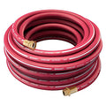 1 in ID x 75 ft L Garden Hose, EPDM Tube, Red, Brass x Brass Fitting