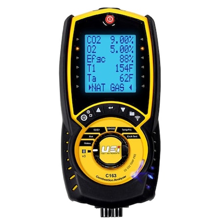 Combustion Analyzer,32to113F,21% v/vO2