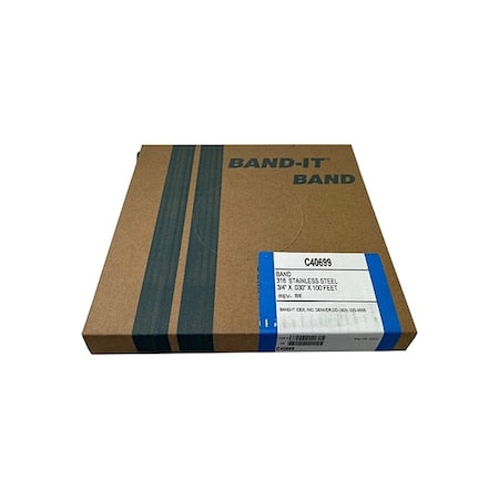 Band, 316Ss, 3/4 X 0.030 X 100 RL/100Ft