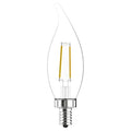 LED Bulb Decorative, 4 1/2 in L, 3.5 W, PK2