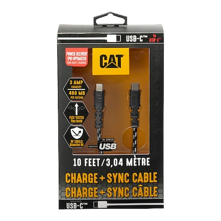 USB Cable, Type C, 10 ft, 480 MBps