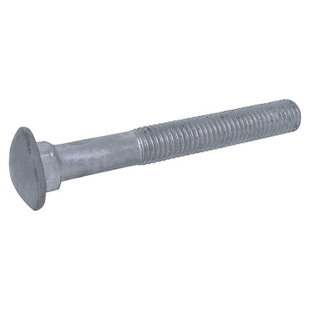Carriage Bolt, Square Neck, 5/16"-18, 1 1/2 in L, Stainless Steel, Not Graded, Plain, 5 PK