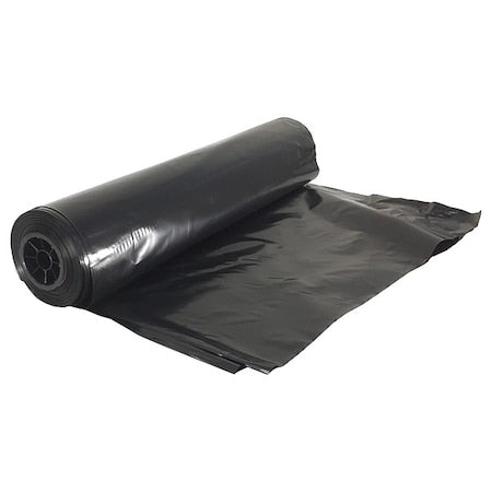 Construction Plastic, 100ft L, 12 ft W, Blk