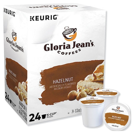 Coffee, Hazelnut, Pod, Caffeinated, Ground, 7.92 oz, 24 PK