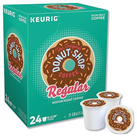 Coffee, Donut Shop Regular, Pod, Caffeinated, Ground, 2.34 lb, 96 PK