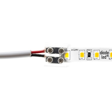 Tape Light Connector, 8mm, Tape-Wire, 5PK