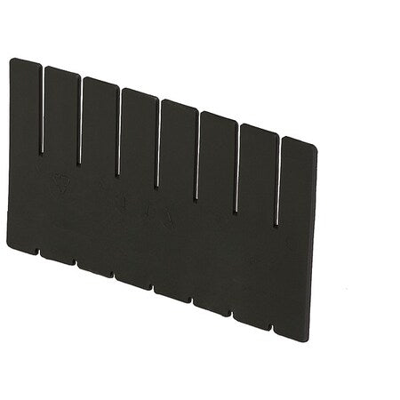 Plastic Divider, Black, 9 5/8 in L, 7 7/8 in H