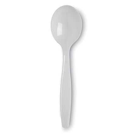 Disposable Soup Spoon, Plastic, Heavy Weight, PK1000