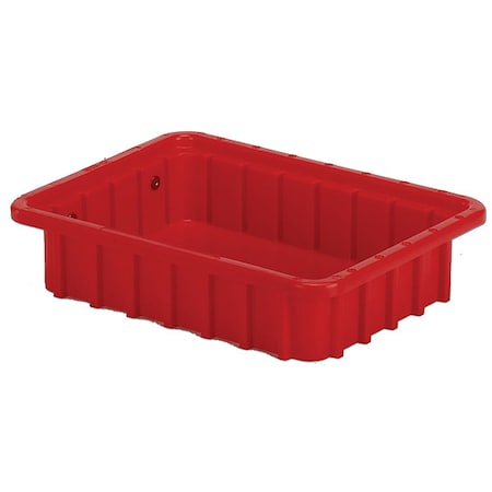 Polyethylene, Divider Box, Red, 10 3/4 in L, 2 1/2 in H