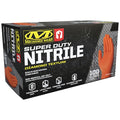 RDT, Nitrile Disposable Gloves, 8 mil Palm, Diamond Texture, Powder-Free, 2XL ( 12 ), 100 PK, Orange