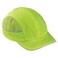 Bump Cap, Short Brim Baseball, ABS, Hook-and-Loop Suspension, Hi-Visibility Lime