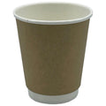 Disposable Hot Cup, 8 oz, Kraft, PK500