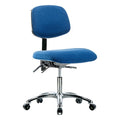 Ergonomic Chair, No Arms, 19" to 24" Height, Blue
