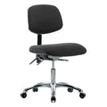 Ergonomic Chair, No Arms, 19" to 24" Height, Black