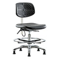 ESD Task Chair, No Arms, 20-1/2" to 28" Height, Black