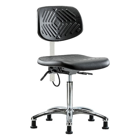 ESD Task Chair, No Arms, 20-1/2" to 28" Height, Black