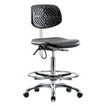 ESD Task Chair, No Arms, 24-1/2" to 34-3/4" Height, Black