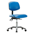 Ergonomic Chair, No Arms, 19" to 24" Height, Blue