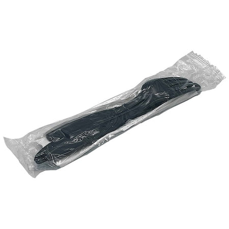 Disp Cutlery Set, Black, Heavy, PK250