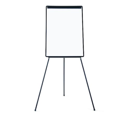 Dry Erase Board, Steel, 78 in, 26 1/2 in, Plastic Frame, White, Matte